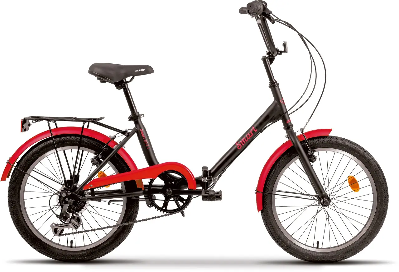Складной велосипед Aist Smart 20 2.1 черный-красный 1