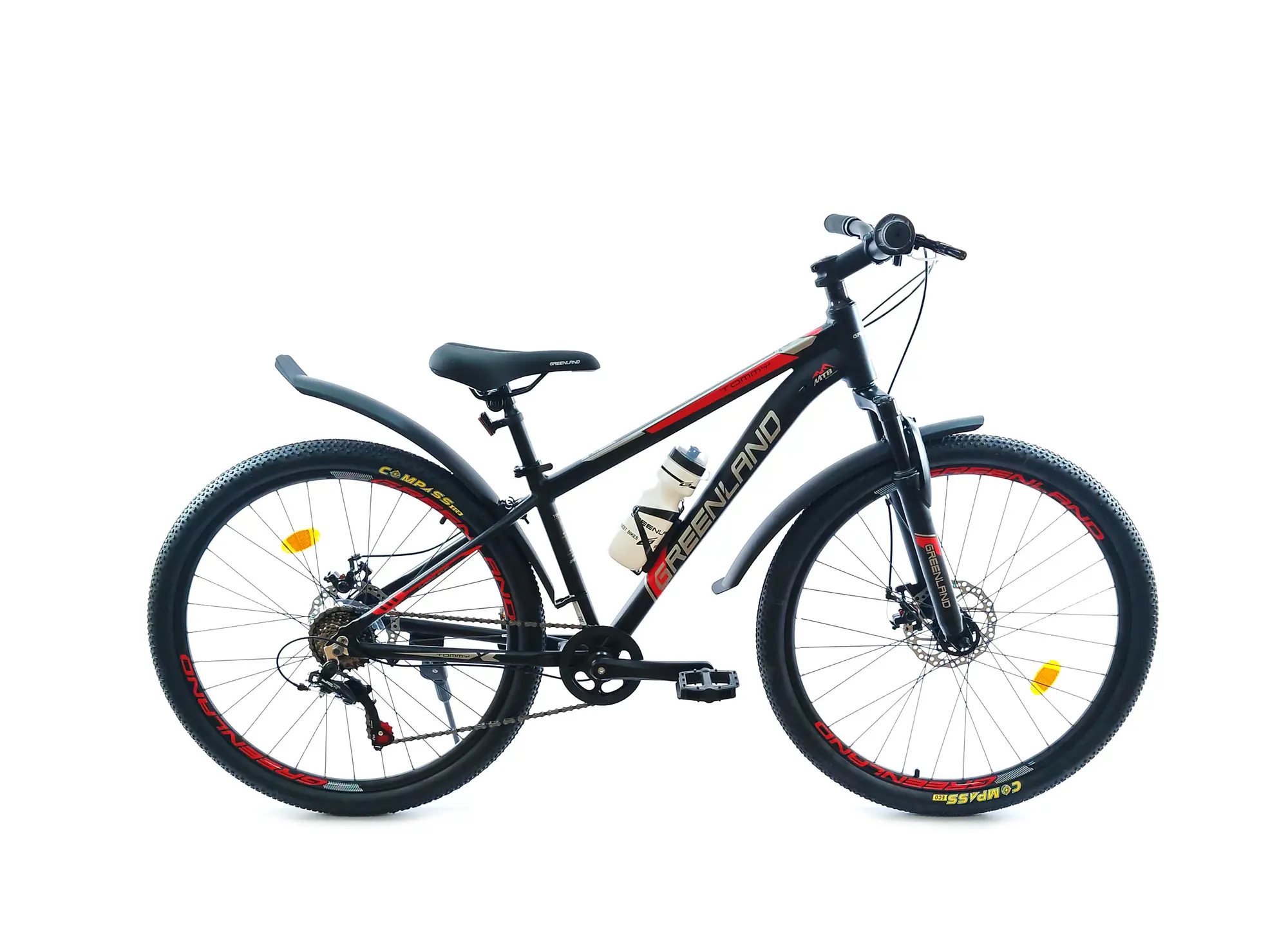 Велосипед Greenland Tommy 26 7S черный-красный 1