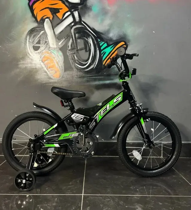 Stels Jet 16" Z010 черный-салатовый 1