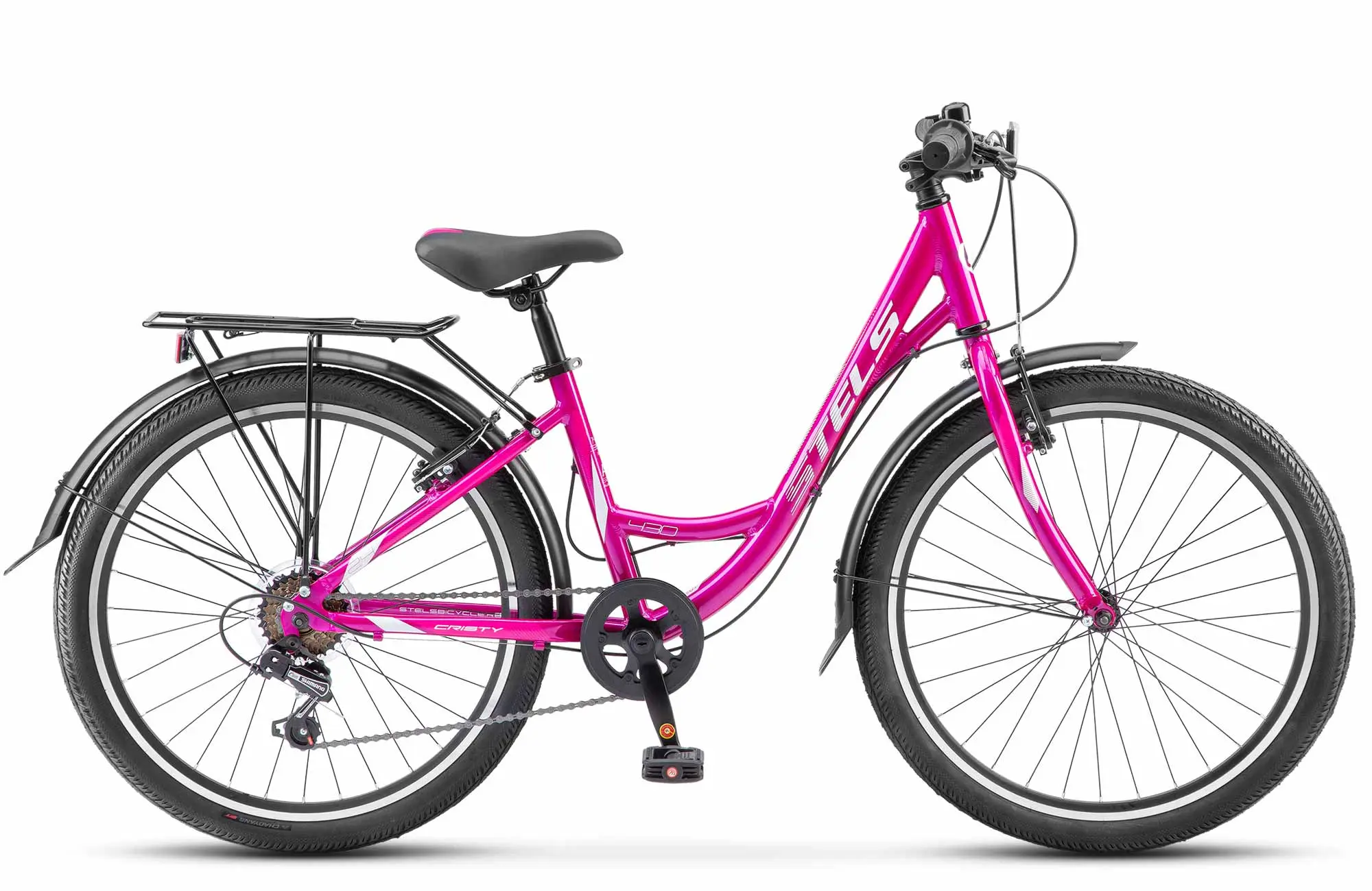 Велосипед Stels Cristy 430 V 24 фиолетовый-розовый 1