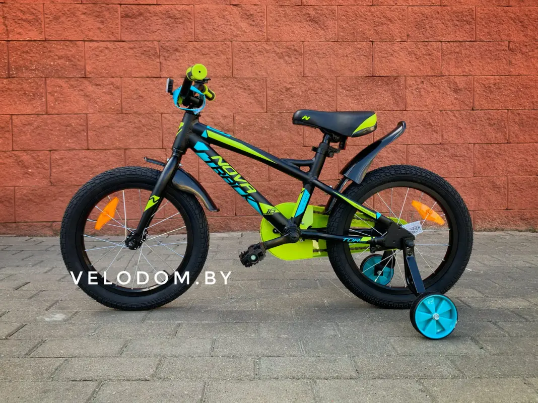 Novatrack Tornado 16" чёрный/зелёный 1