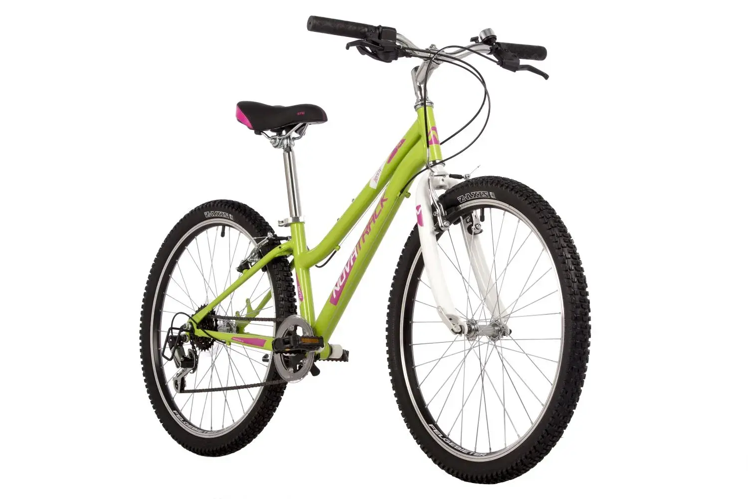 Велосипед Novatrack Jenny 24 V салатовый 1