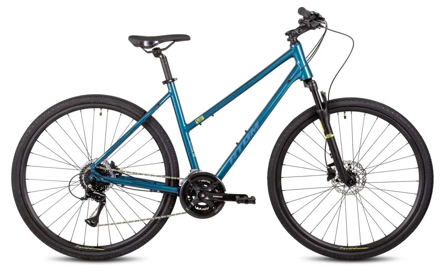 Велосипед ATOM SYMBIOTIC CROSS LADY Teal Blue 1