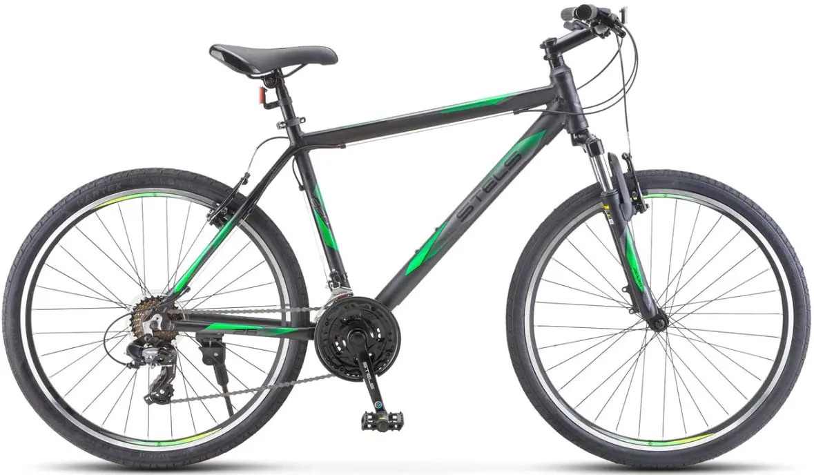 Велосипед Stels Navigator 620 V 26 р.14 2024 (черный/зеленый) 1