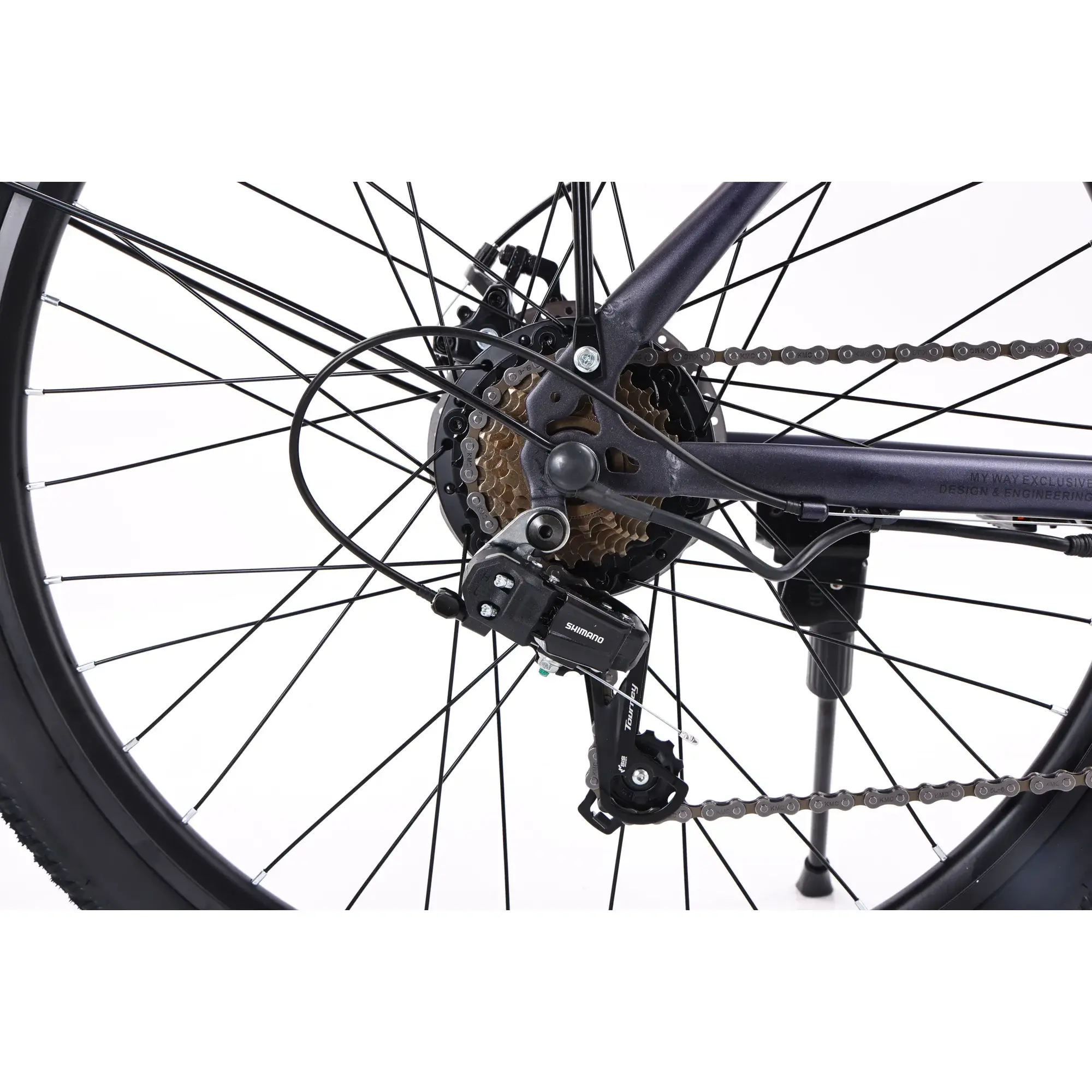 Электровелосипед MyWay Rock 350 Max 27.5  графитовый матовый 1