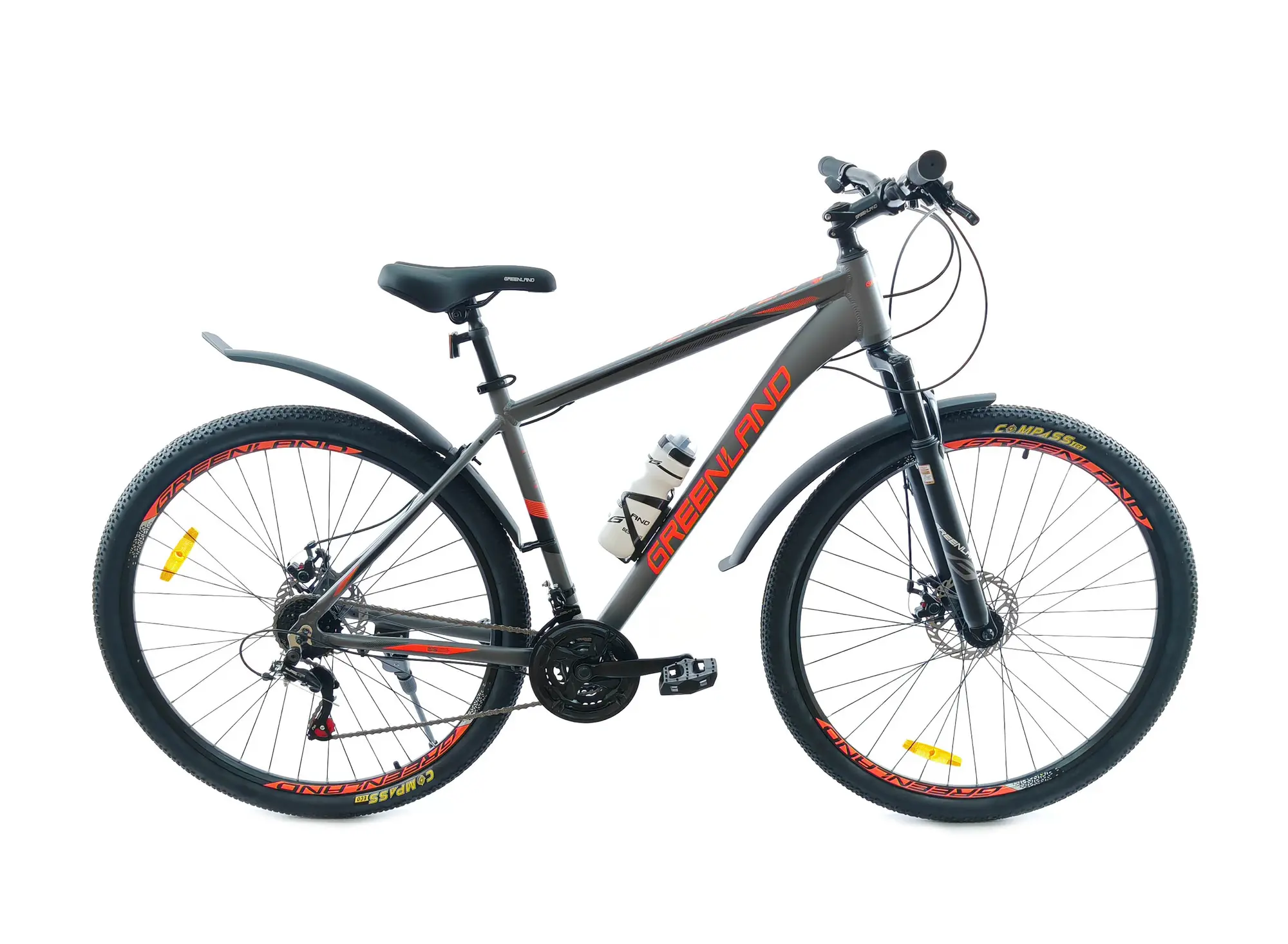 Велосипед Greenland Action 2.0 29 серый-желтый 1