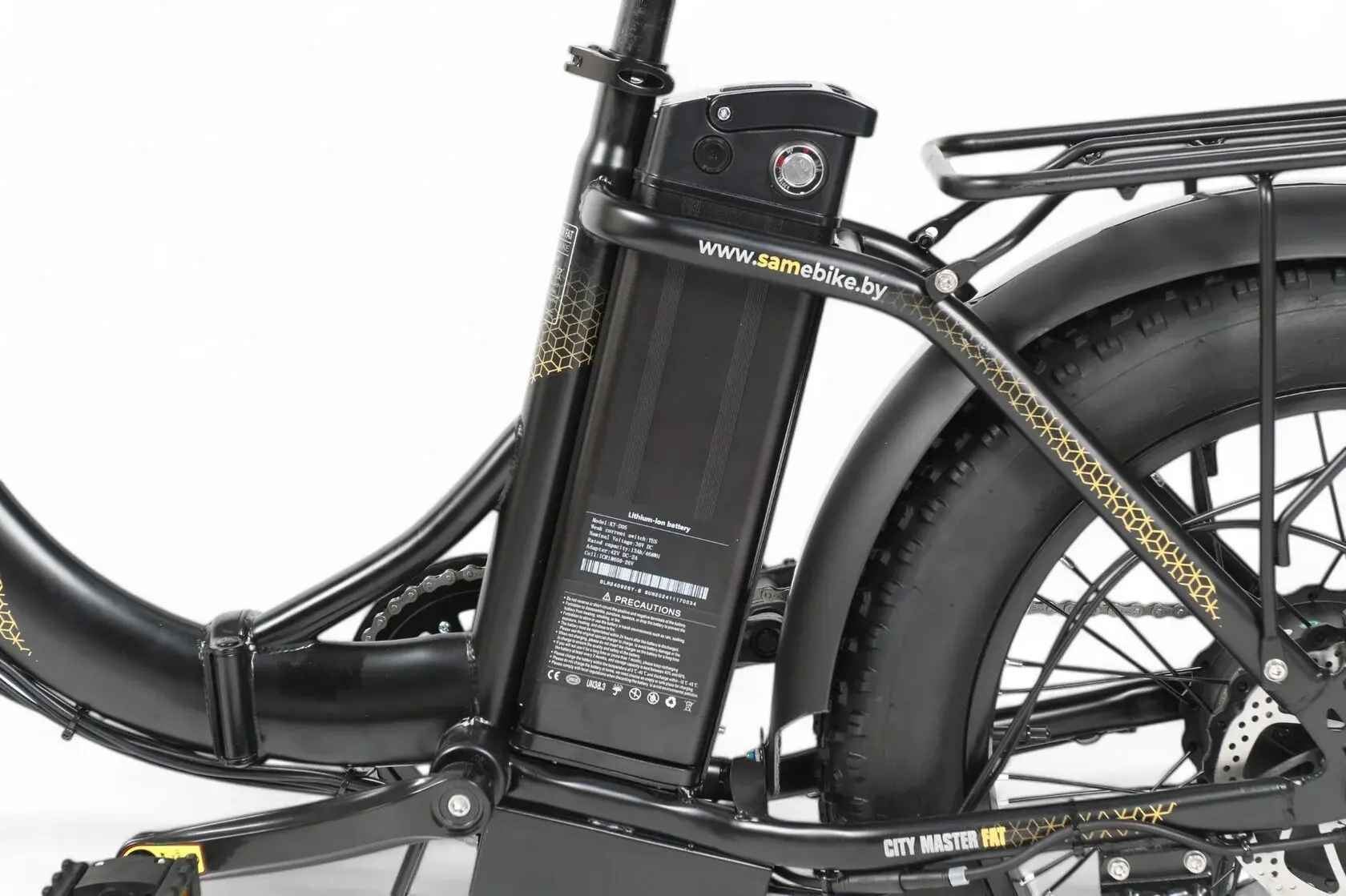 Электровелосипед SameBike City Master Fat (синий) 1