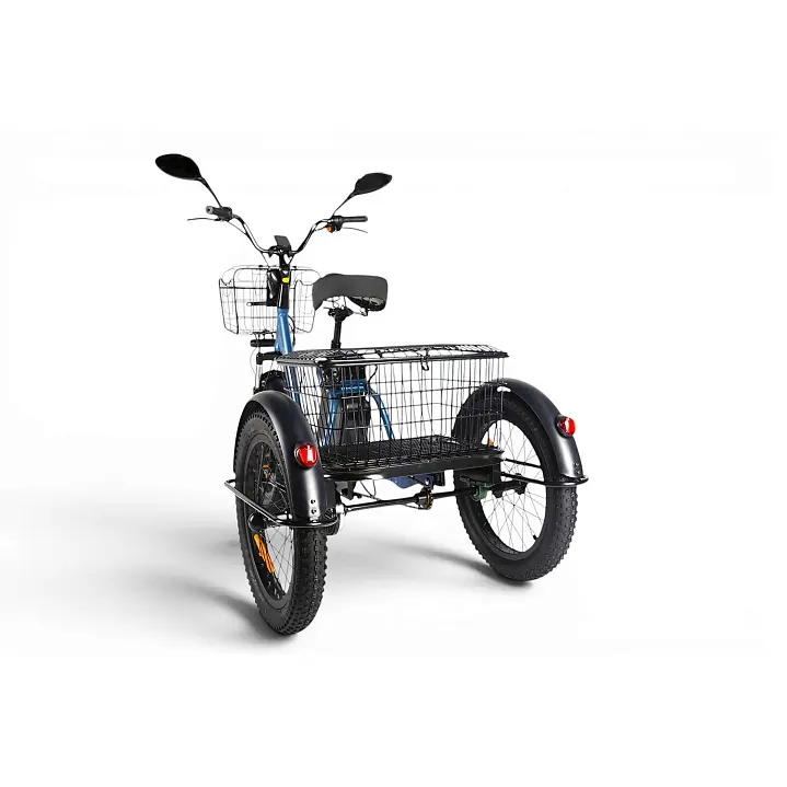Трёхколёсный электровелосипед Eltreco Porter Fat 700 серебристый матовый-3209 1