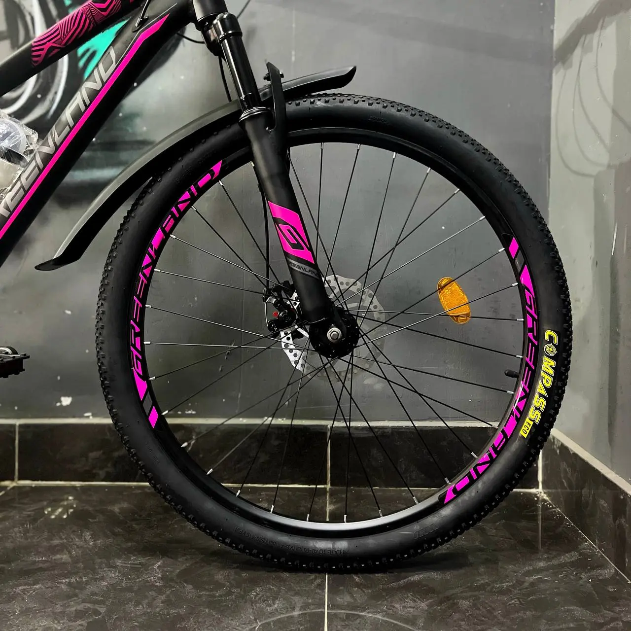 Велосипед Greenland Sunset 26 черный-розовый 2