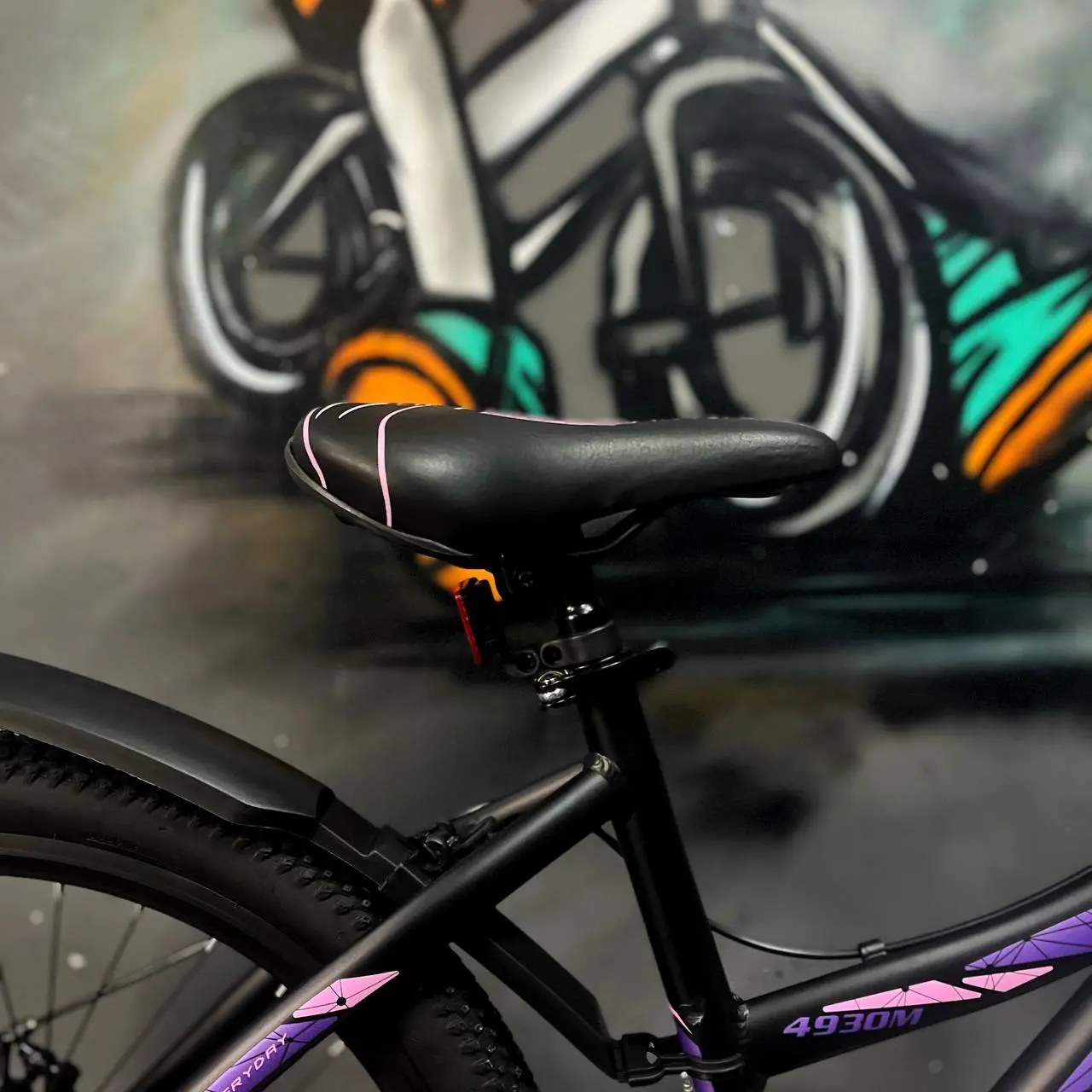 Велосипед Greenway 4930M 24 черный-фиолетовый 1