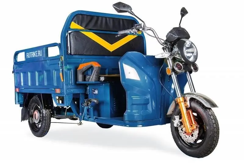 Грузовой электрический трицикл Rutrike Дукат 1500 60V 1000W синий 1