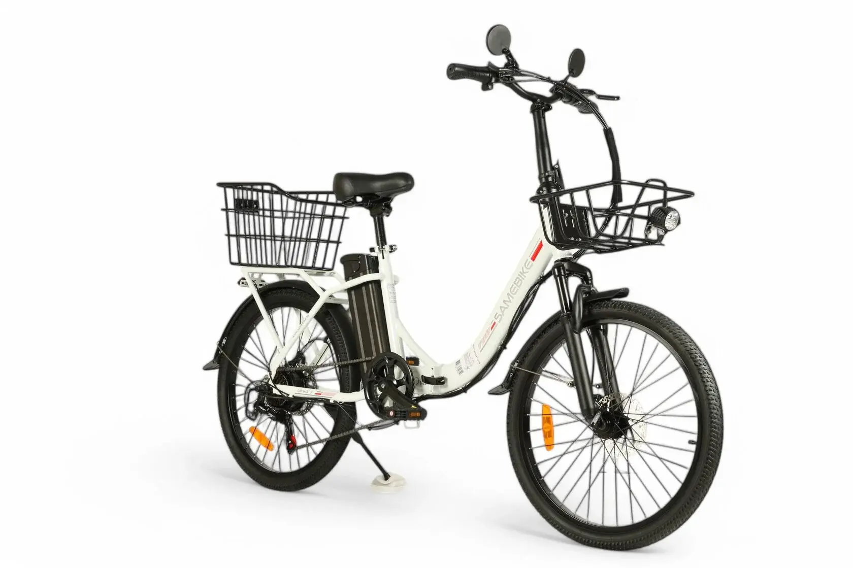 Электровелосипед SameBike City Master белый 1