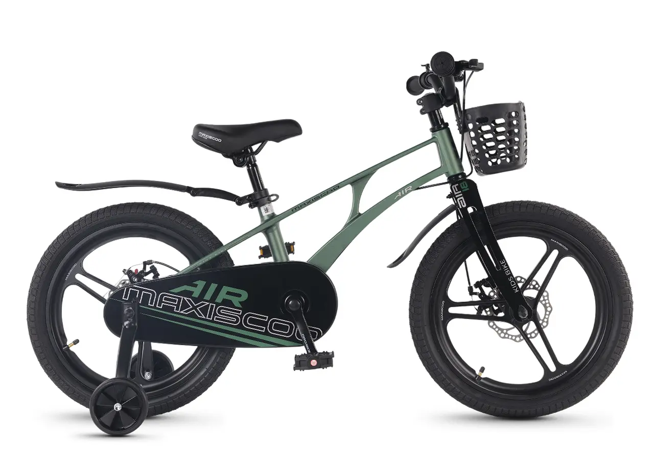 Детский велосипед Maxiscoo Air Pro 18 2026 / MSC-A1855P зеленый матовый 1
