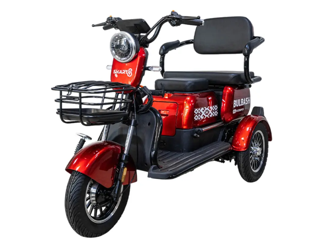 Электротрицикл Smart8 BULBASH красный 1