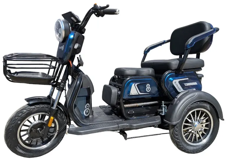 Электротрицикл Smart8 Bulbash S синий 1