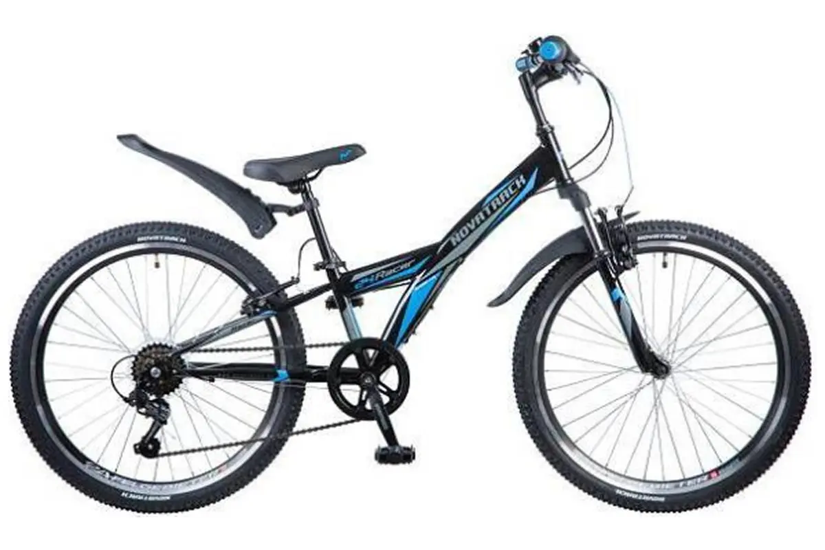 Велосипед Novatrack Racer 2023 24SHV.RACER.12DGN23 (темно-голубой) 1