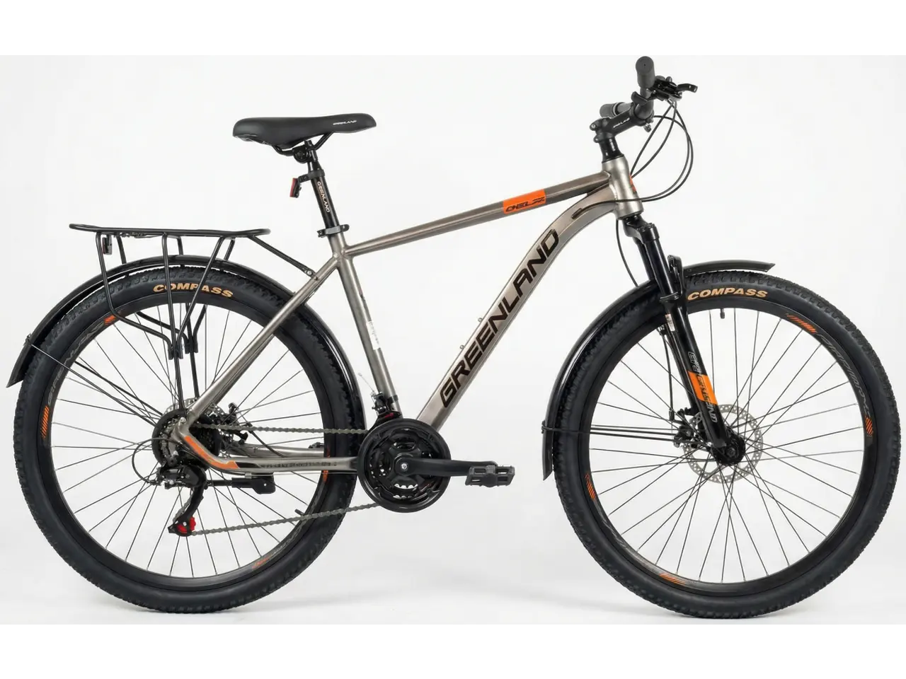 Велосипед Greenland Breeze K 29 серый-оранжевый 1