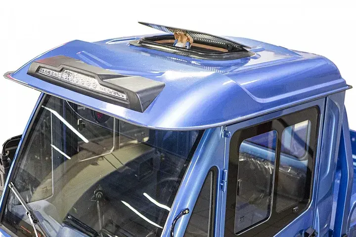 Грузовой электротрицикл Rutrike КАРГО Кабина Дуал Серый 1