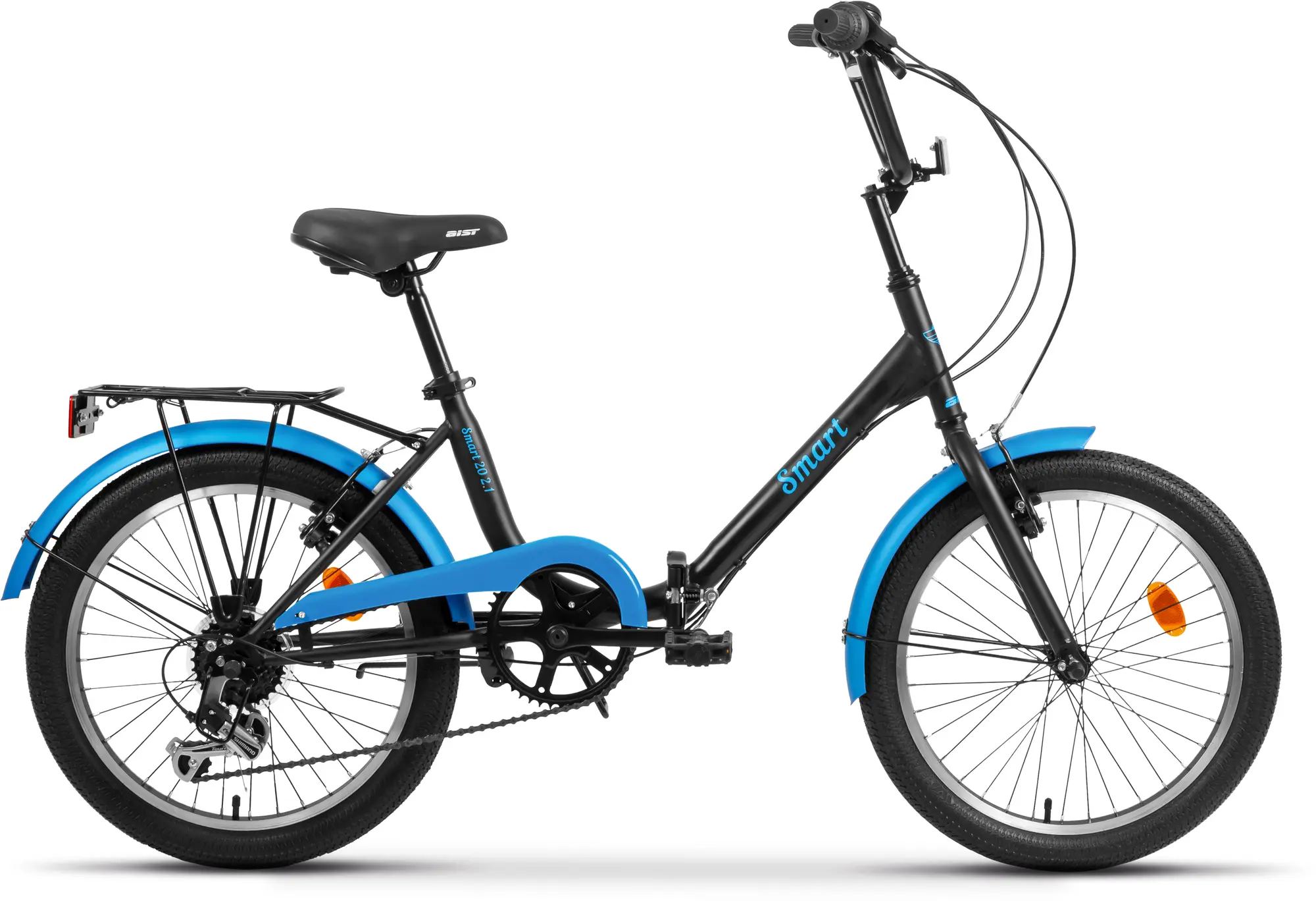 Складной велосипед Aist Smart 20 2.1 черный-синий 1