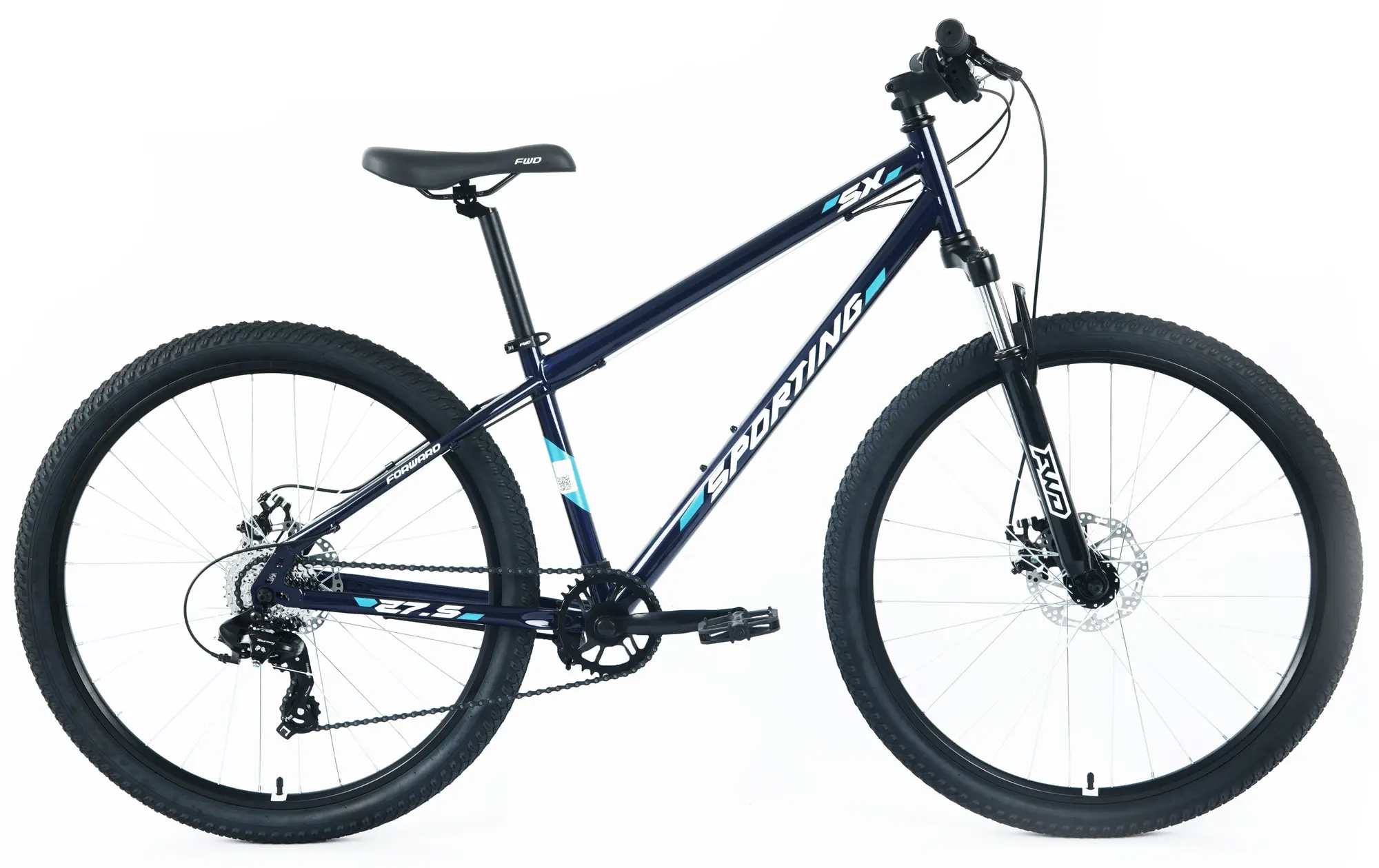 Велосипед Forward Sporting SX 27,5 темно-синий/белый 1