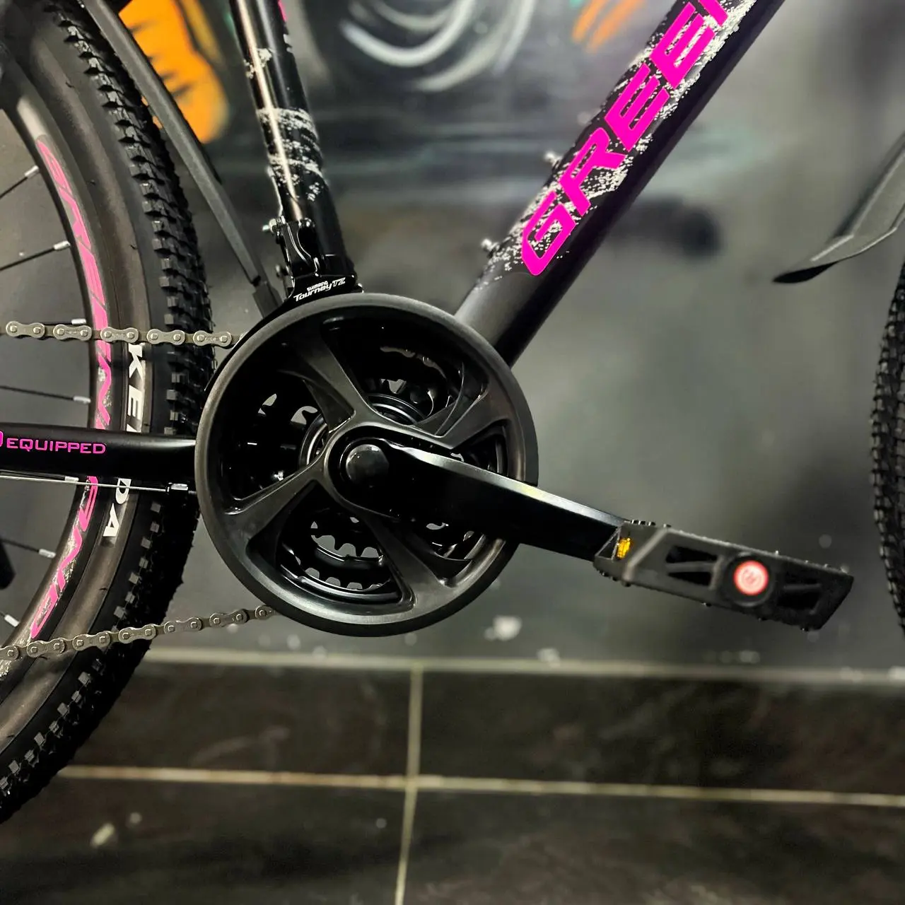 Велосипед Greenland Demetra Pro 26 черный-розовый 1