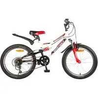 Детский велосипед Novatrack Shark 20 20SS6V.SHARK.WT20 (белый/красный, 2020) 1