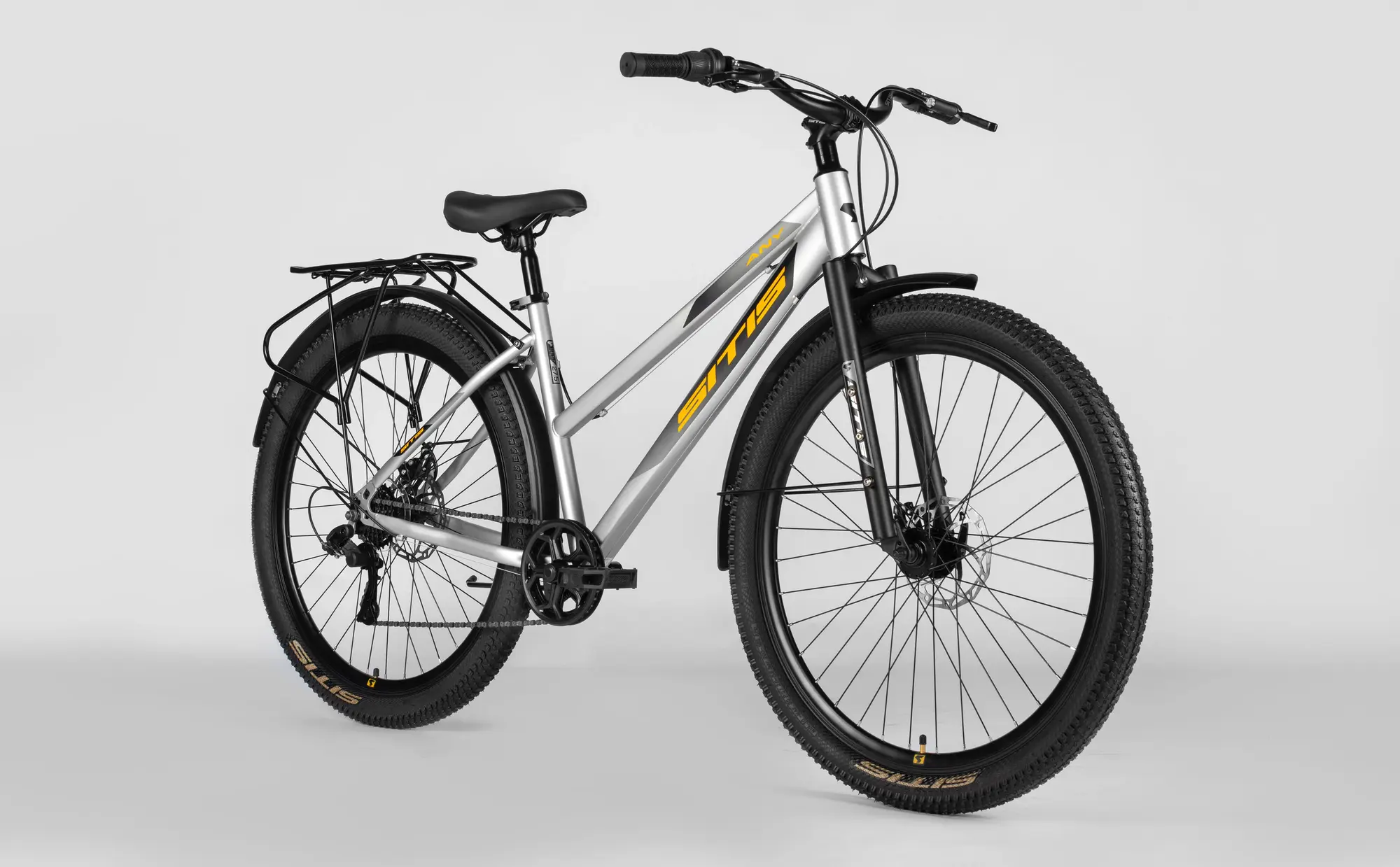Велосипед SITIS ANY Regit 7SP 27,5 Grey-Orange-Black 1