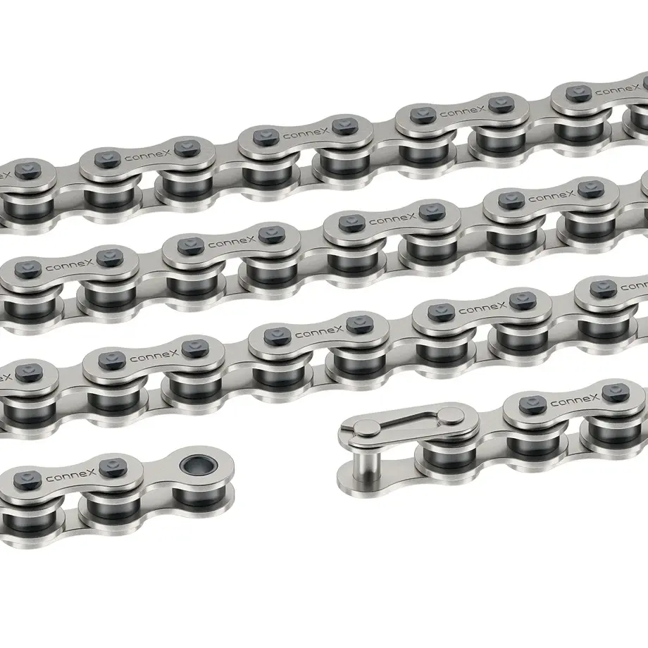 Цепь Connex, 1E8, для электровел-в, 1 скор., 1/2"x1/8", 124 зв., серебристая 2