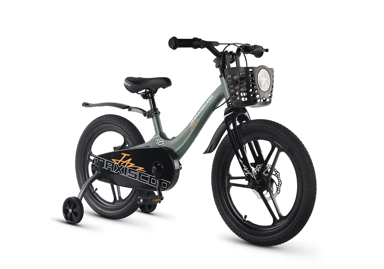 Детский велосипед Maxiscoo Jazz Pro 18 2026 / MSC-J1854P зеленый матовый 1