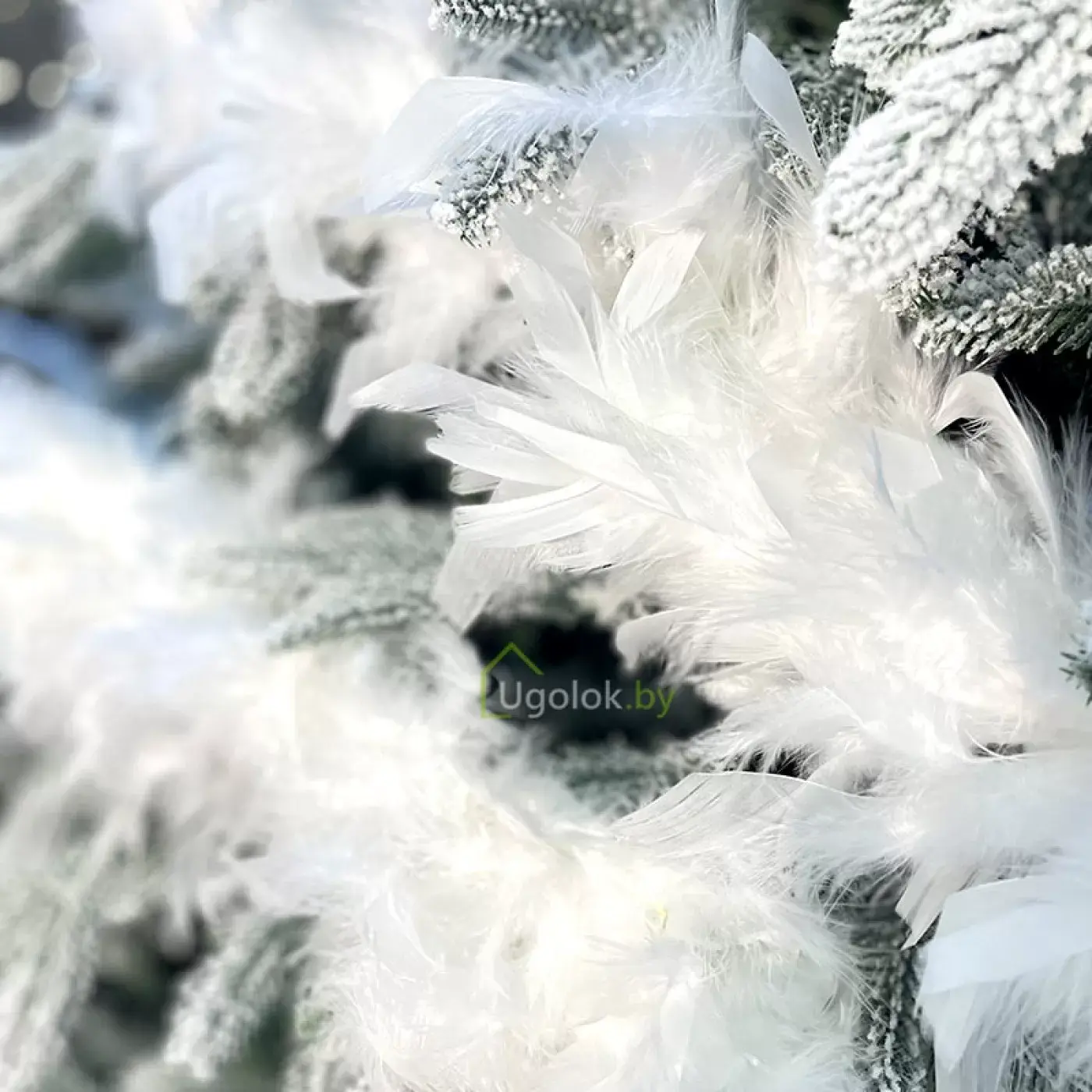 Гирлянда декоративная из перьев Боа Kaemingk 1.84 м белый 1