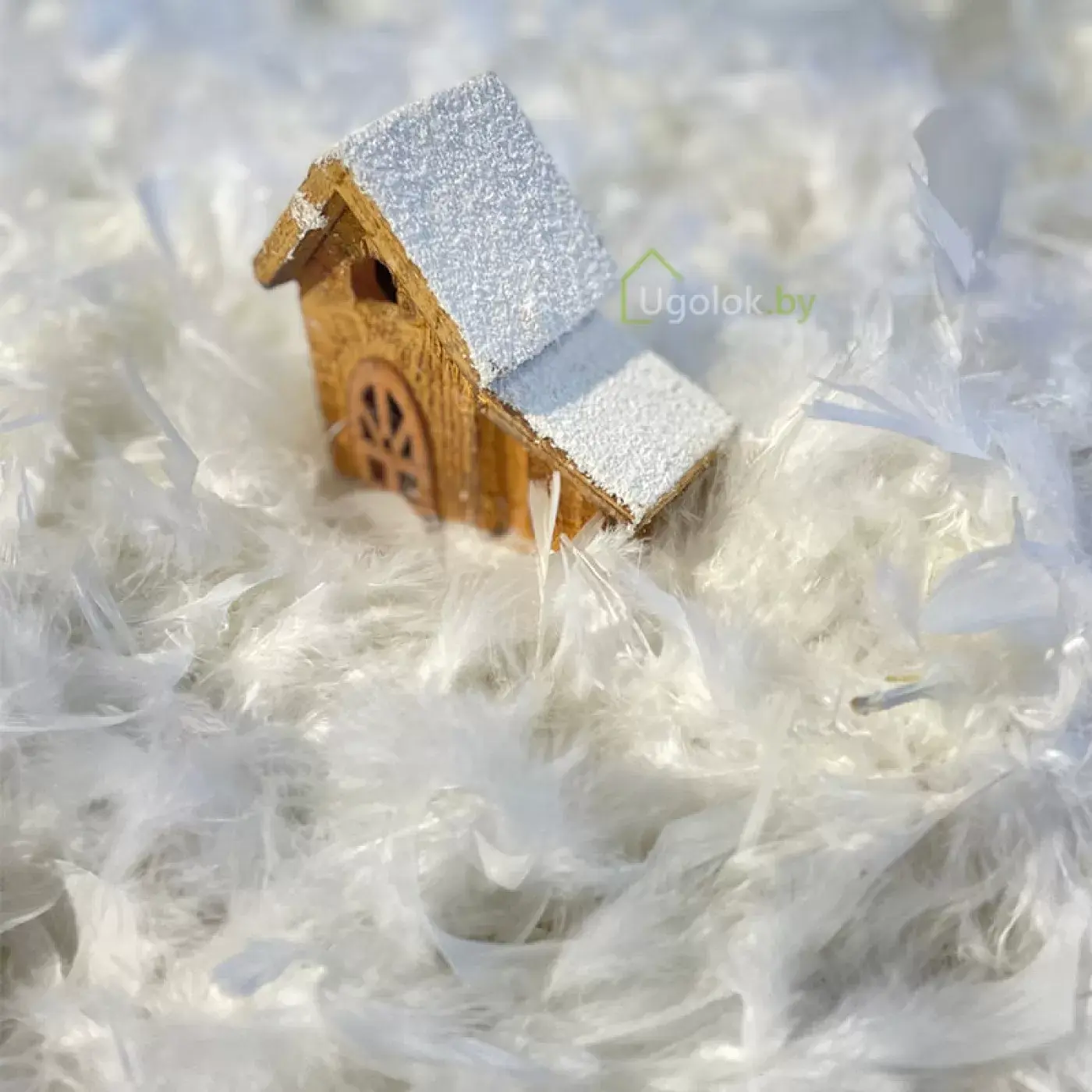 Гирлянда декоративная из перьев Боа Kaemingk 1.84 м белый 1