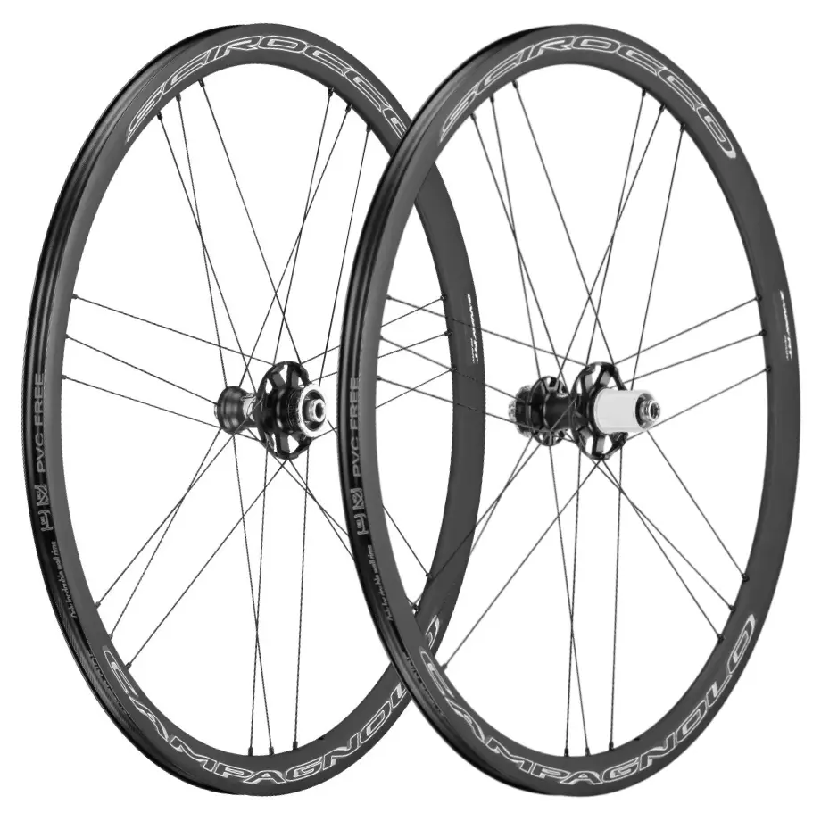 Колеса Campagnolo, SCIROCCO DB, 28" (622x19), алюм., клинчер., под оси 12/100-12/142, centerlock, высота 33мм, Campa/HG 1