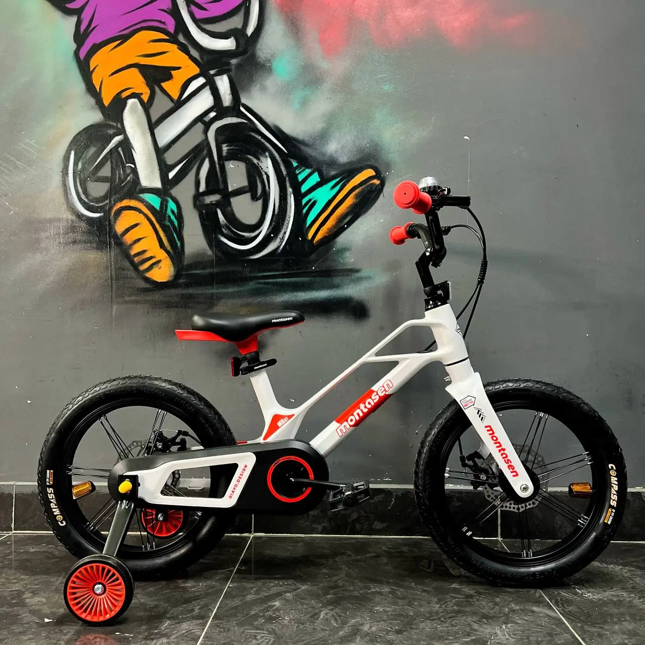 Детский велосипед Montasen MB07 16 белый 2