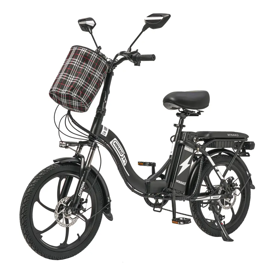 Электровелосипед Minako F7 черный 1