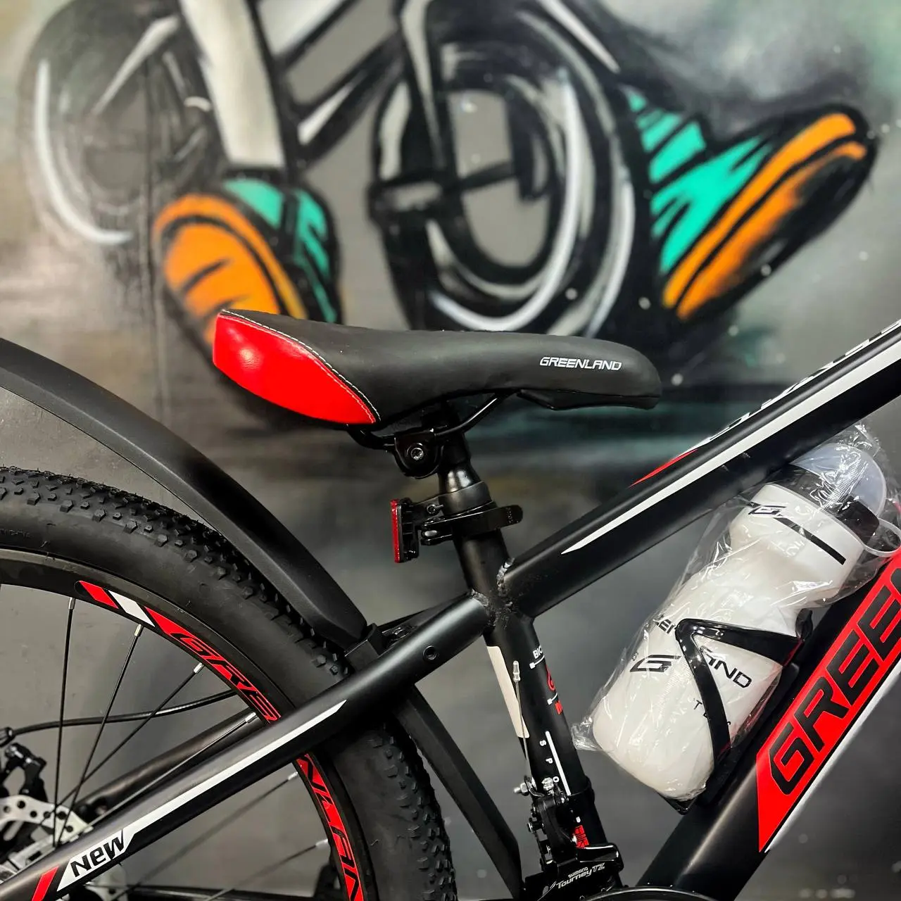 Велосипед Greenland Space 24 черный-красный 2