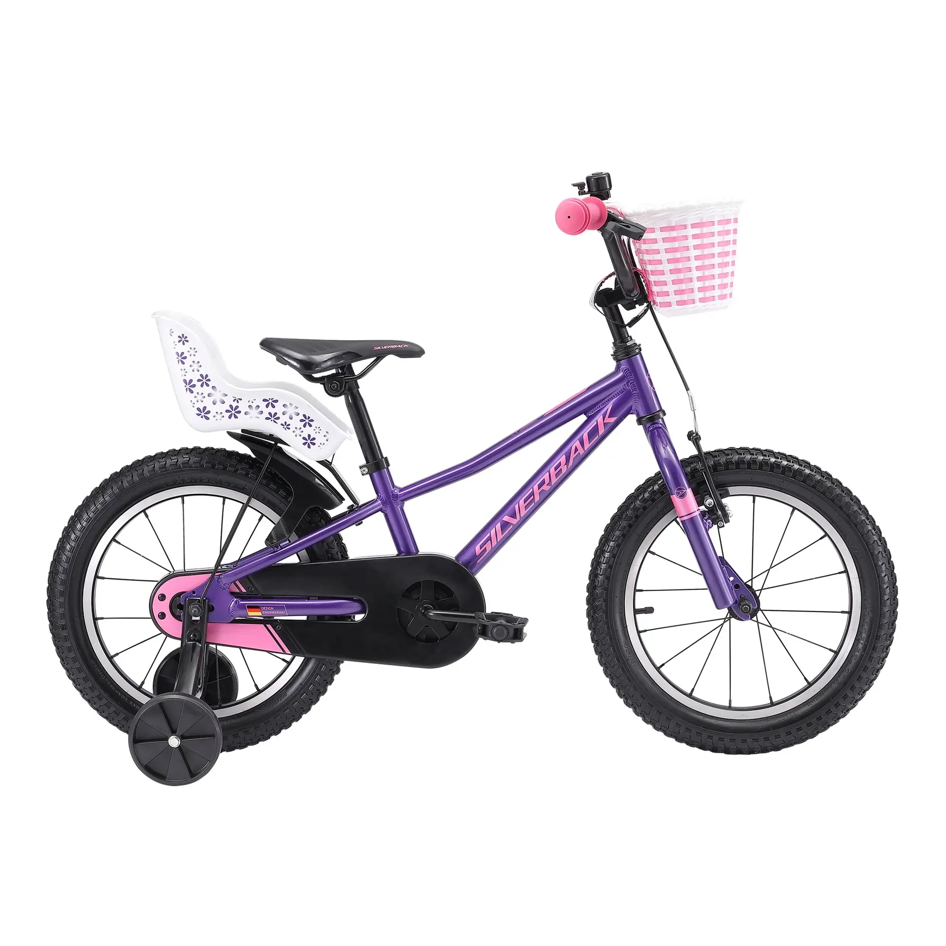 Детский велосипед Silverback Skid 16 Vibrant Berry-Pink 1
