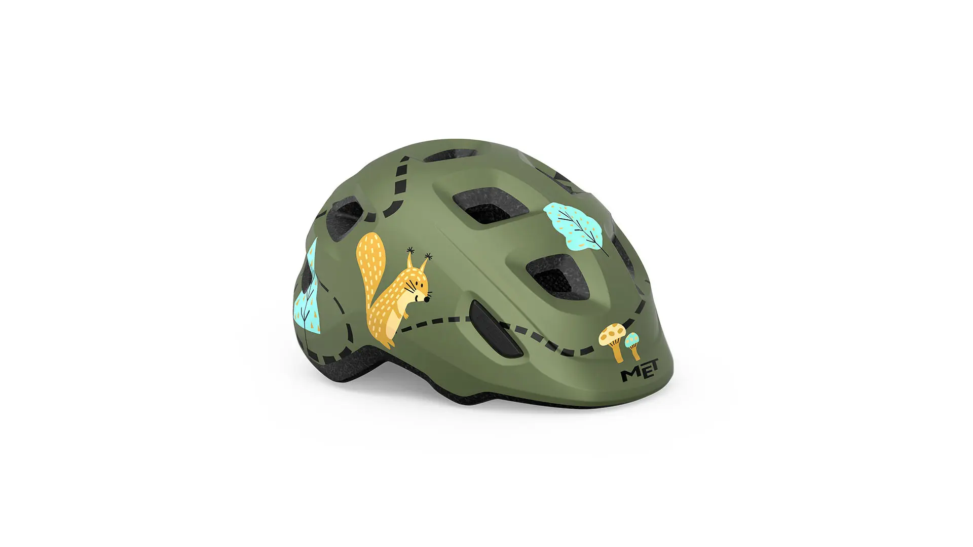 Велошлем детский Met Hooray Green Forest S 1