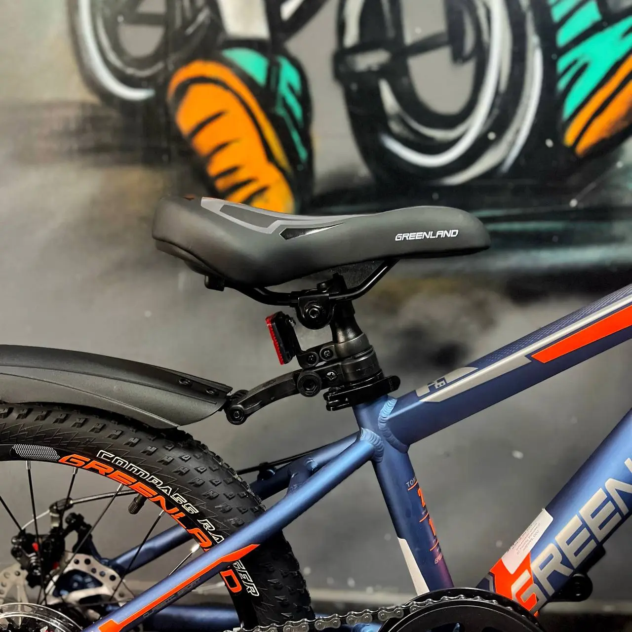 Детский велосипед Greenland Tommy 20 синий-оранжевый 2