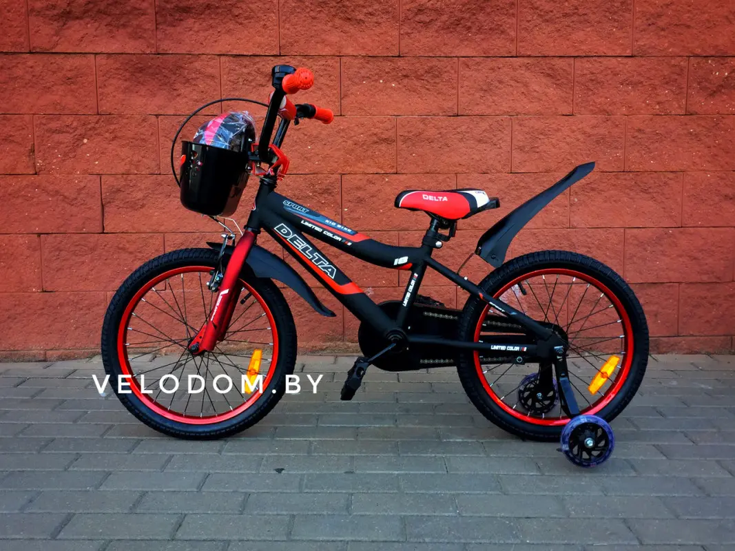 Детский велосипед Delta Sport 18 (черный/красный, 2019) 1