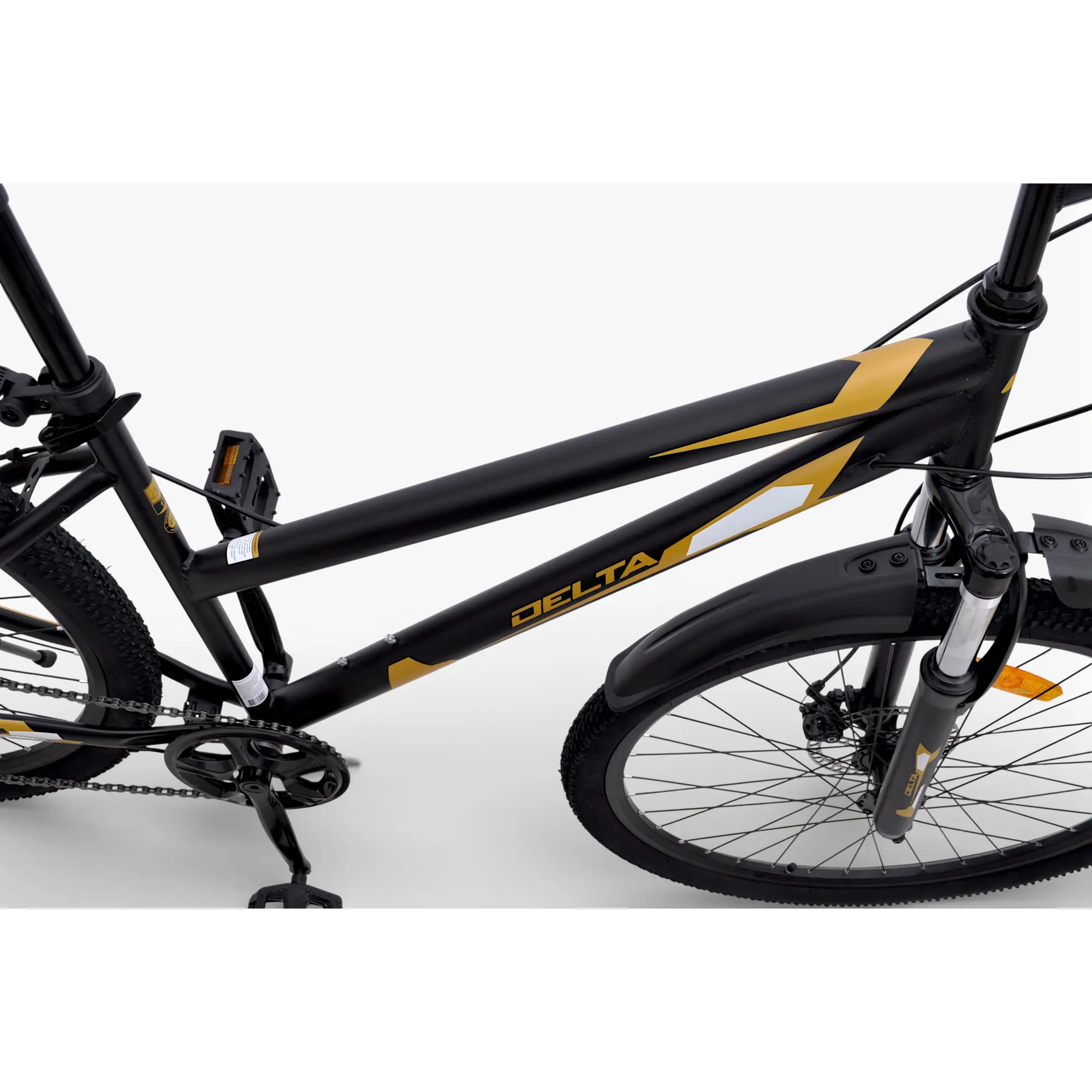 Велосипед Delta Corsa 27.5 чёрно-золотой 1