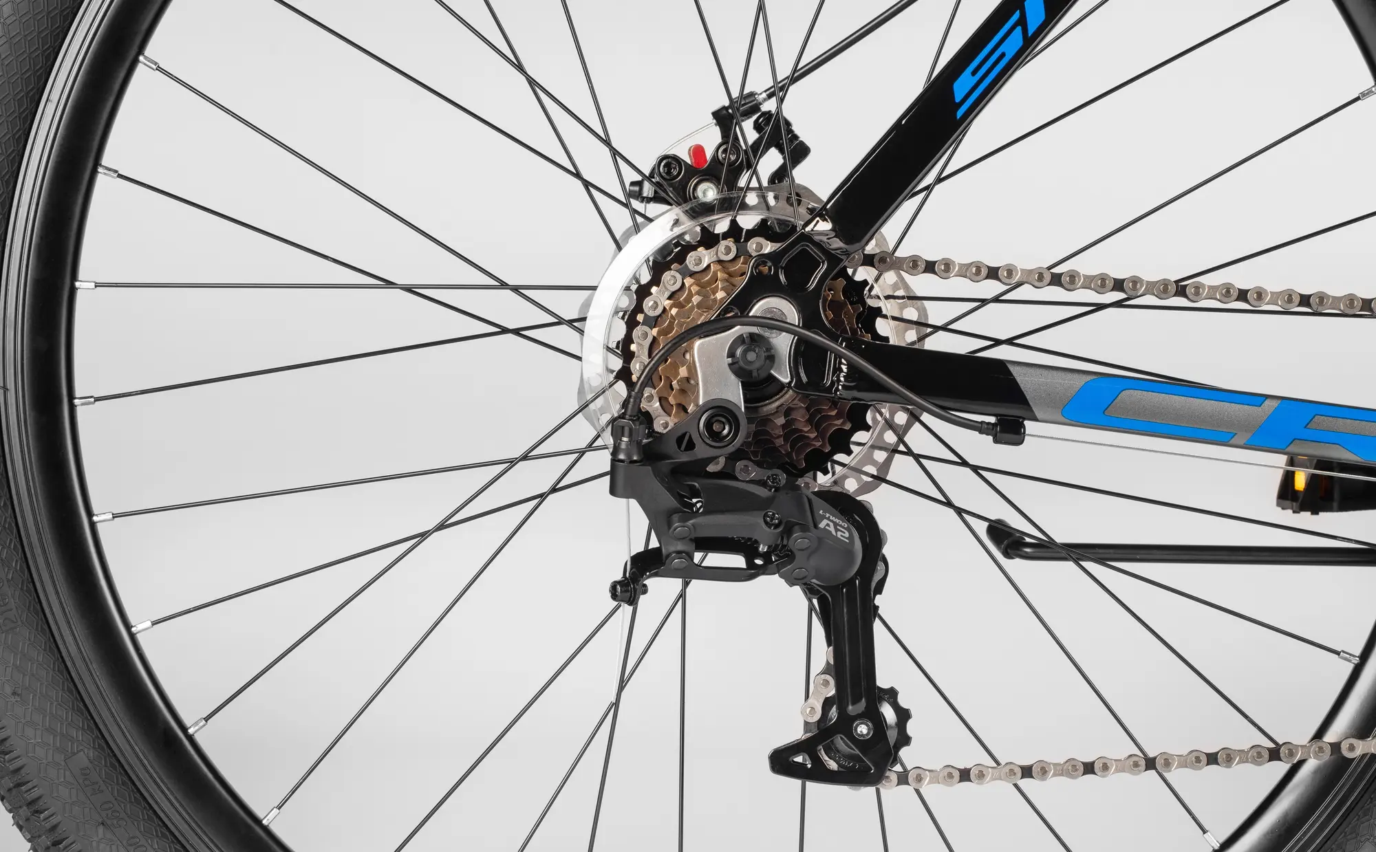 Велосипед SITIS CROSSER 7SP 29 Black-Grey-Blue 1