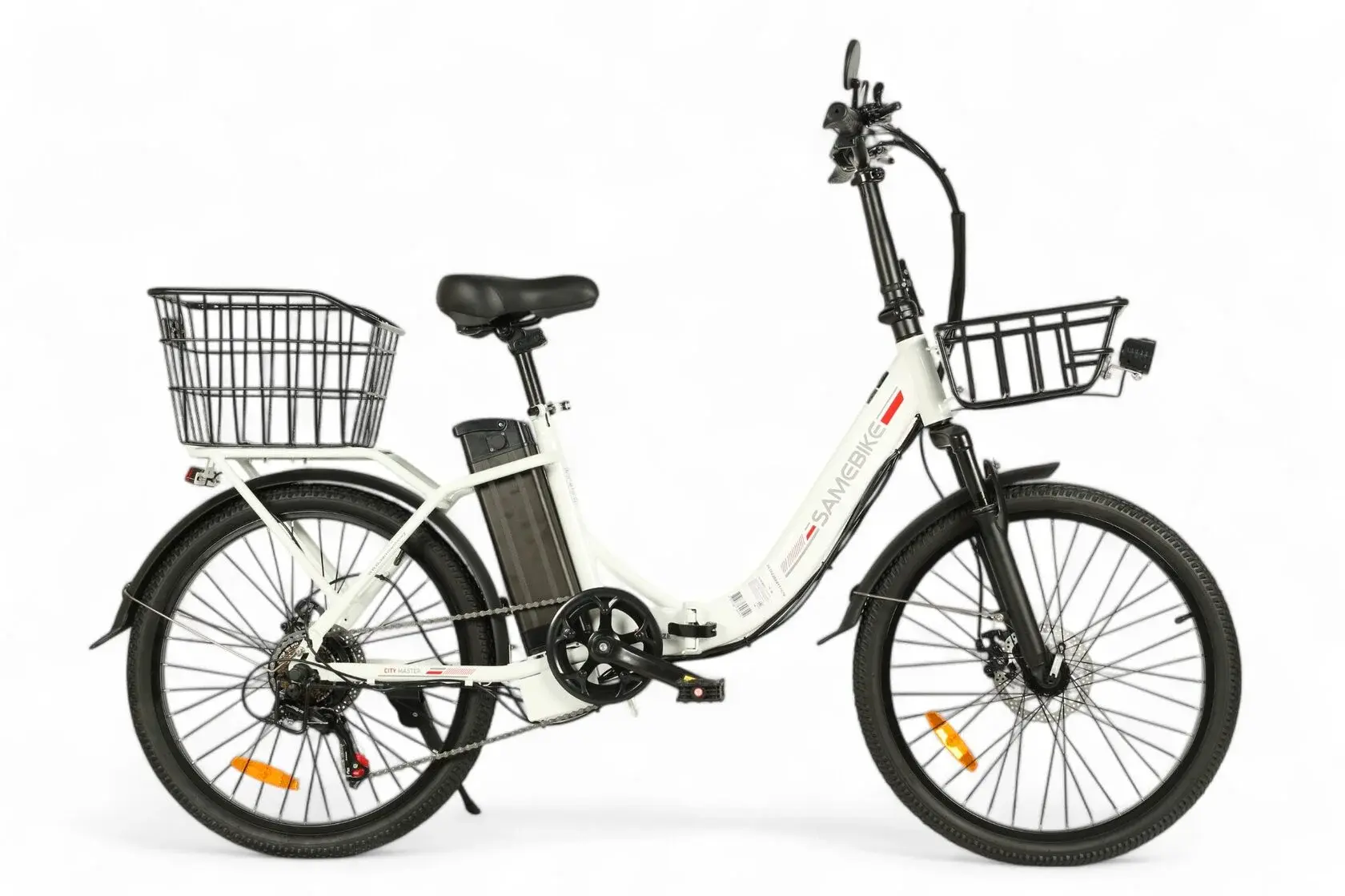 Электровелосипед SameBike City Master белый 1