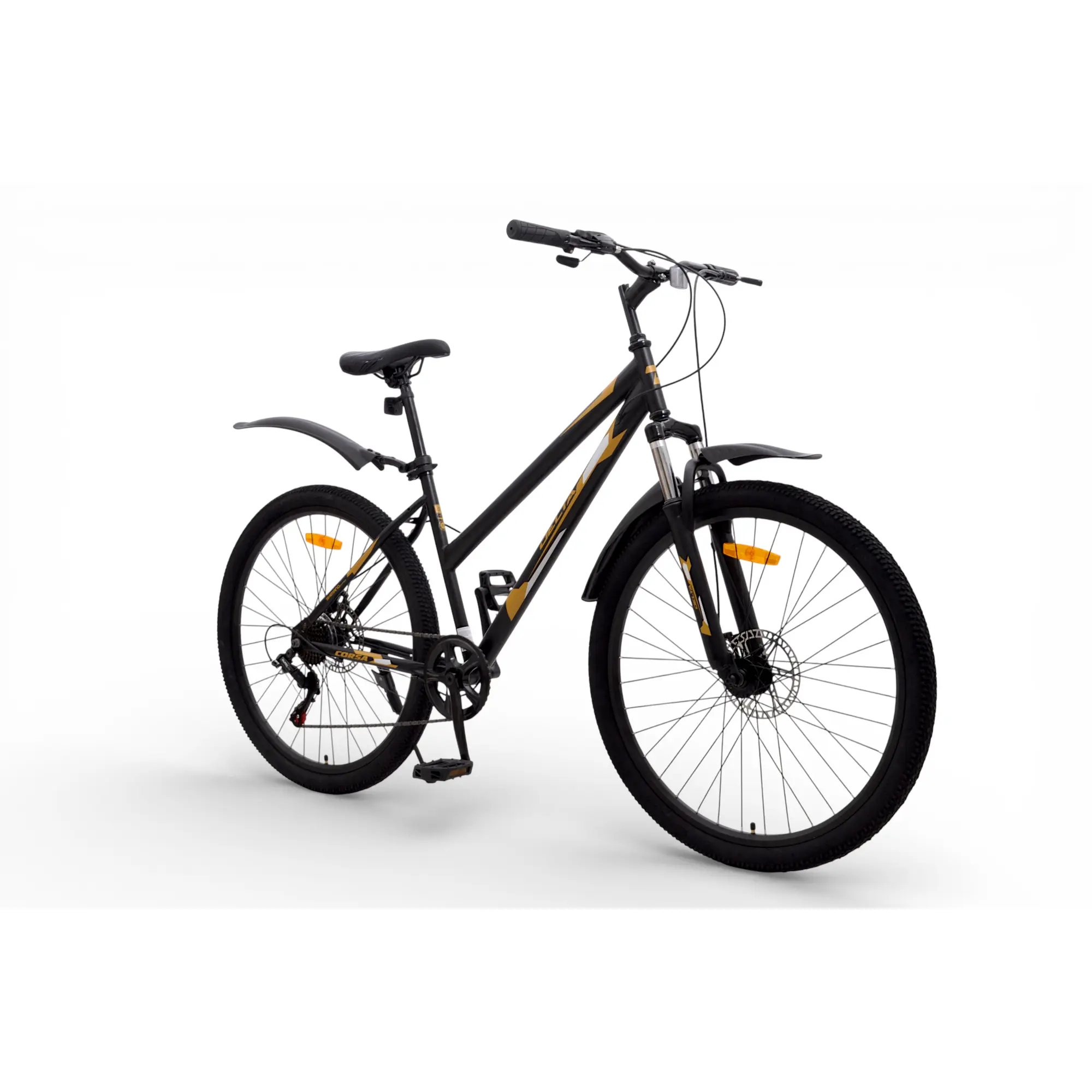 Велосипед Delta Corsa 27.5 чёрно-золотой 1