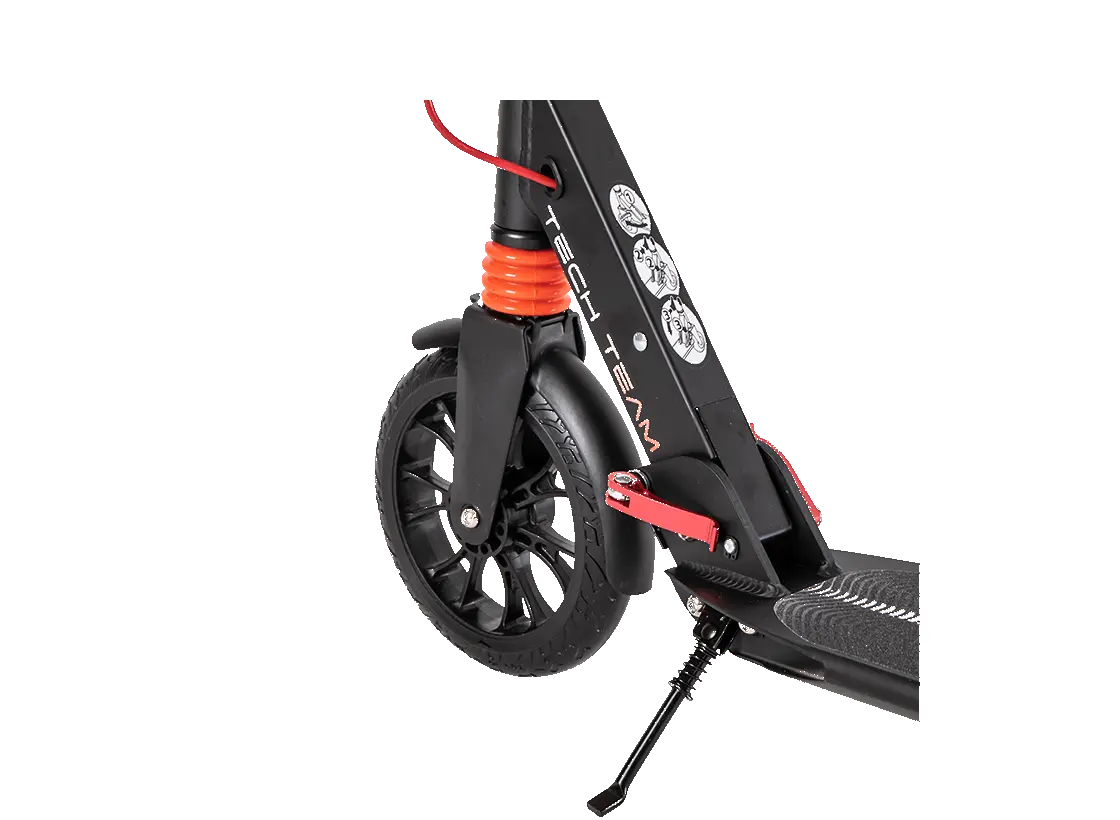 Двухколесный подростковый самокат Tech Team City Scooter Disk Brake красный 2