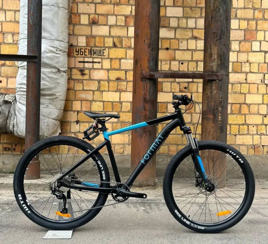 Format 1412 27.5 черный-мат/синий-мат 1