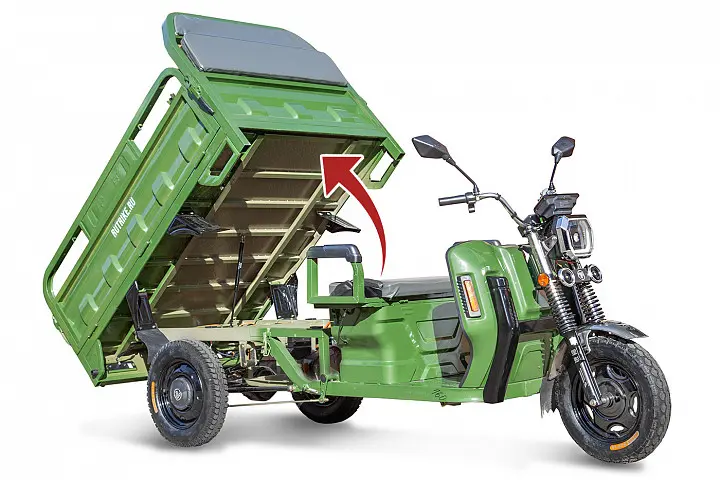 Грузовой электротрицикл Rutrike Маяк 1600 60V1000W	темно-зеленый 1