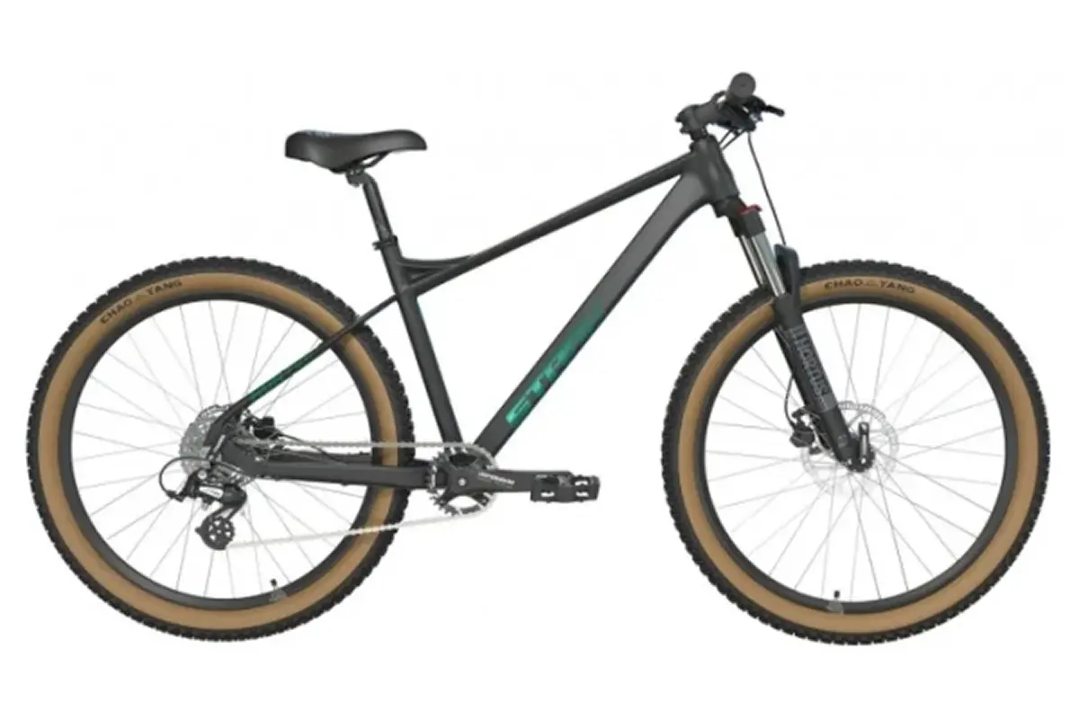 Велосипед Stark Hunter 27.2 HD L 2025 (черный матовый/сине-изумрудный) 1
