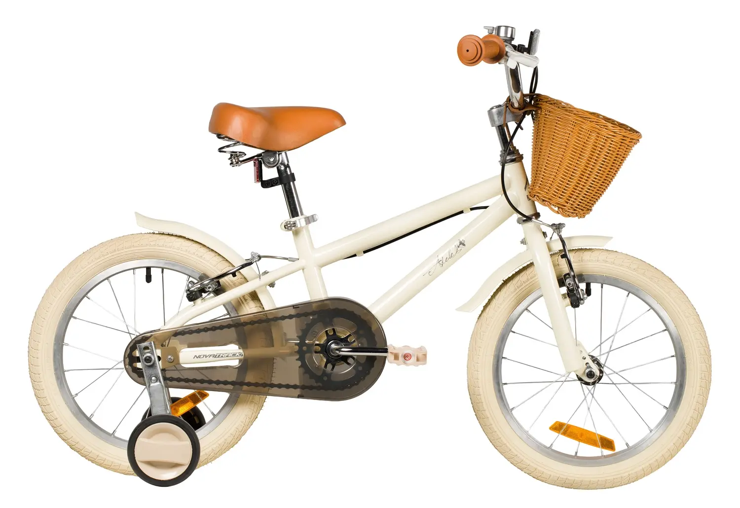 Детский велосипед Novatrack Adele 16 бежевый 1