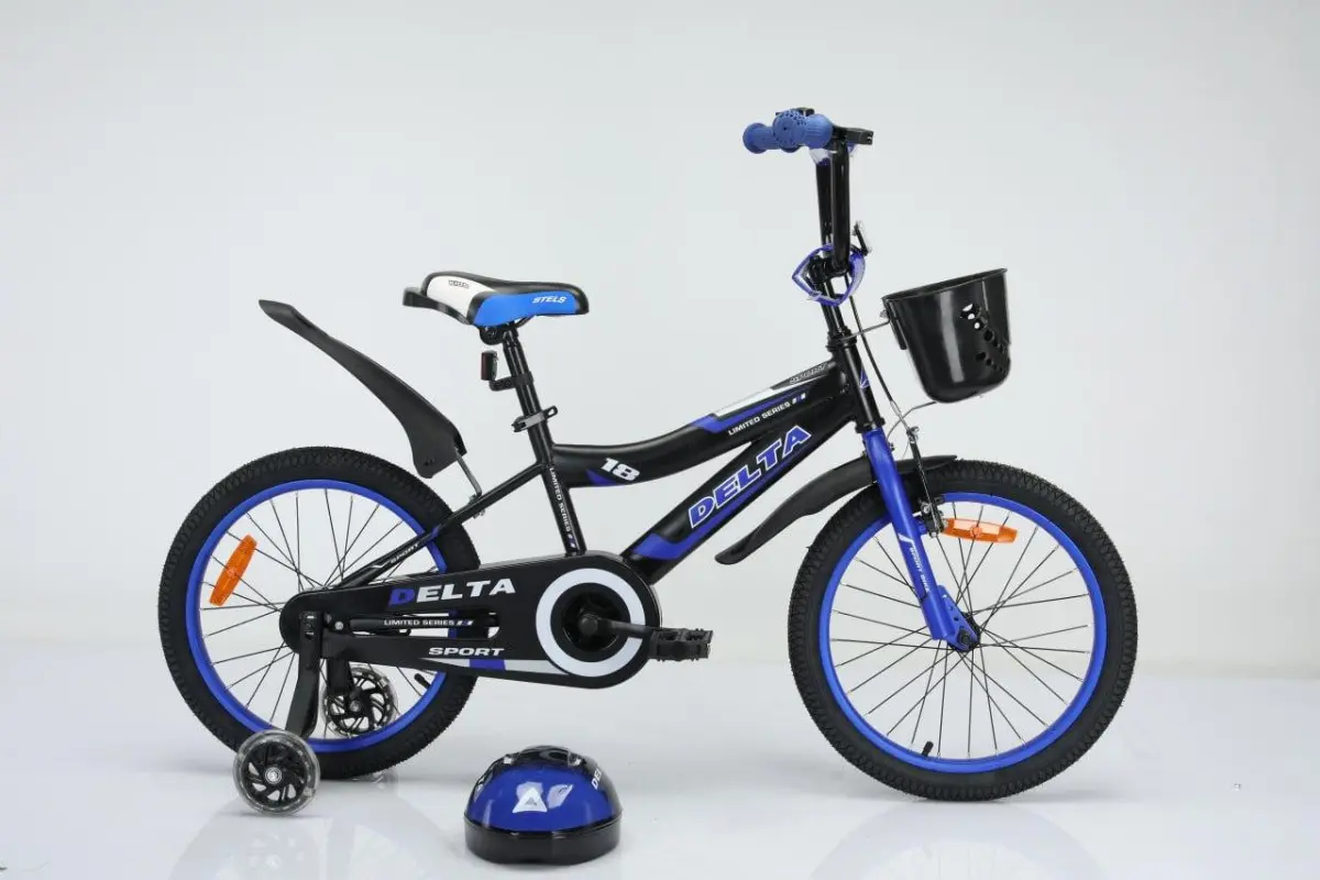 Детский велосипед Delta Sport 18 (черный/синий, 2019) 1