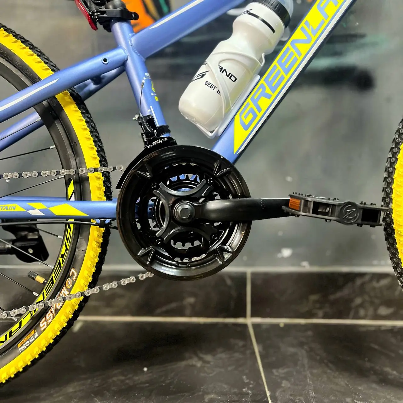 Велосипед Greenland Space 24 серый-желтый 2